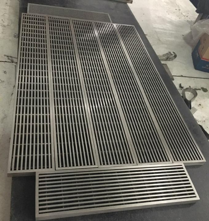 Special Close Mesh Heel Proof Trench Drain Grates , Steel Galvanized
