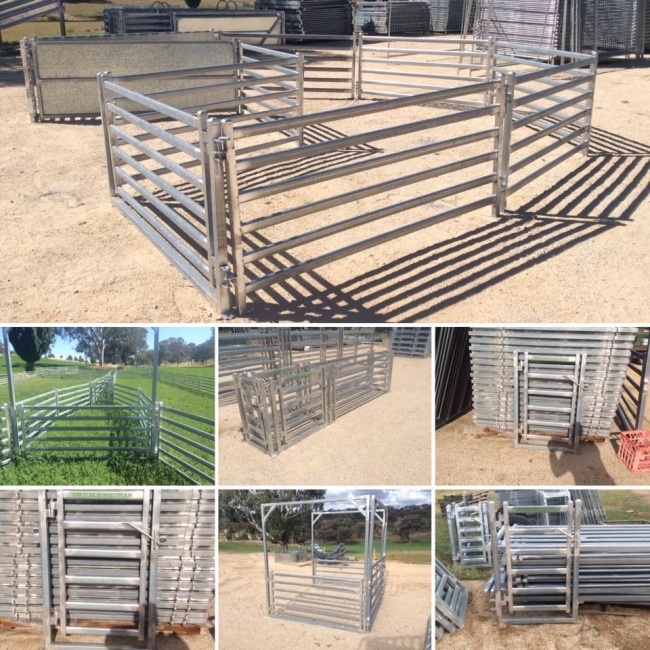 Fram Stockyard Portable Stock Panels , Welded Steel Heavy Duty Cattle