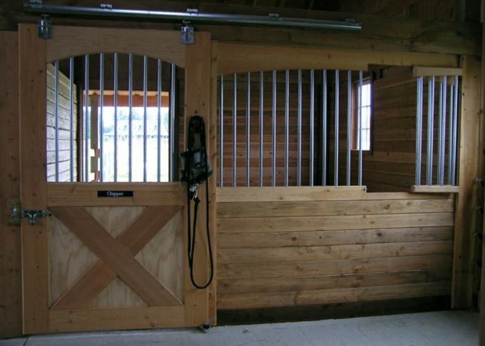 Fabricated Horse Stall Fronts With Boarding Facilities Portable Pipe Types