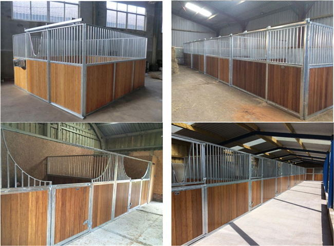 Economic Horse Stable Box Wood Infilled 3 6m Galvanized Intervial
