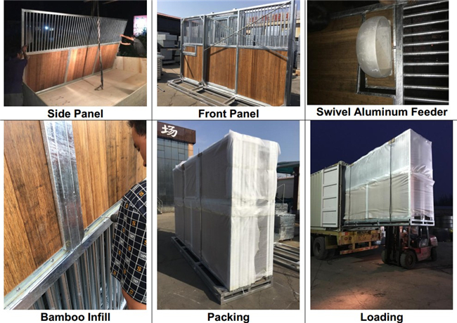 Economic Horse Stable Box Wood Infilled 3 6m Galvanized Intervial