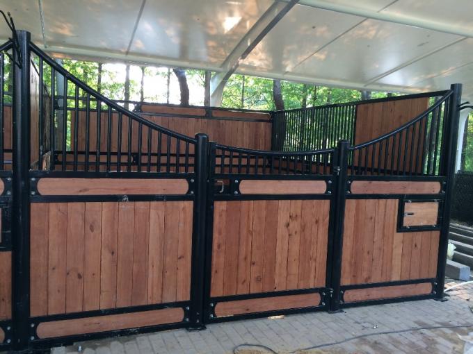 Horse Stable Panels Bamboo Plate Horse Barn With Swivel Feeder