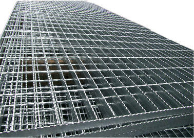 Welded Stainless Steel Open Grid Flooring , Heavy Duty Metal Grate Platform