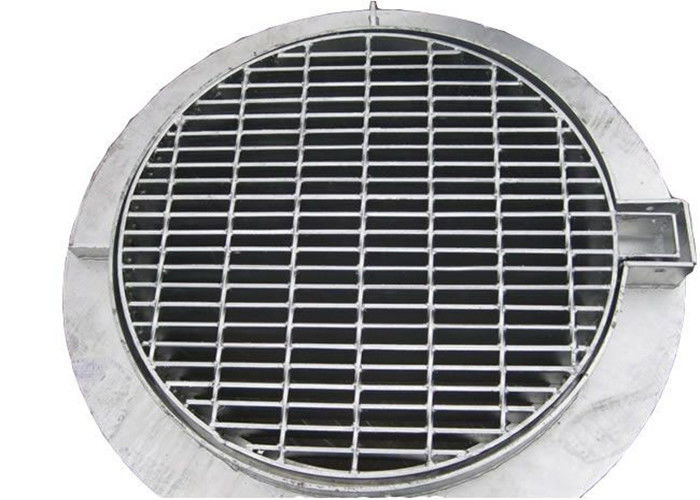 SS Storm Water Galvanised Drainage Grates Welded Flush Top Steel Material