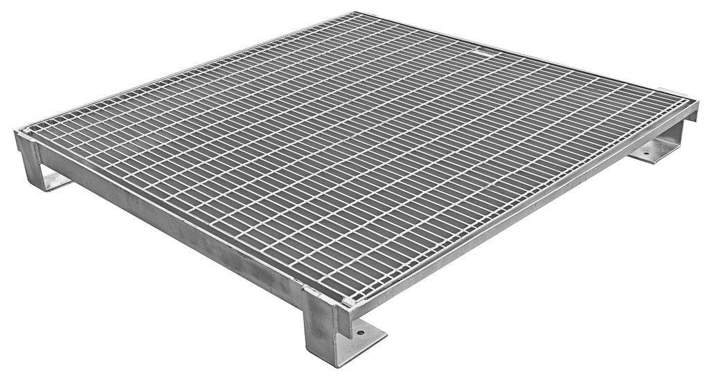 Special Close Mesh Heel Proof Trench Drain Grates , Steel Galvanized