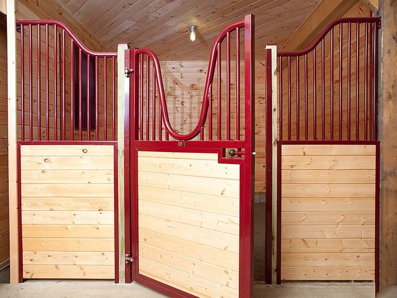 Temporary Wood Portable Horse Box Stalls Swing Stall Gates