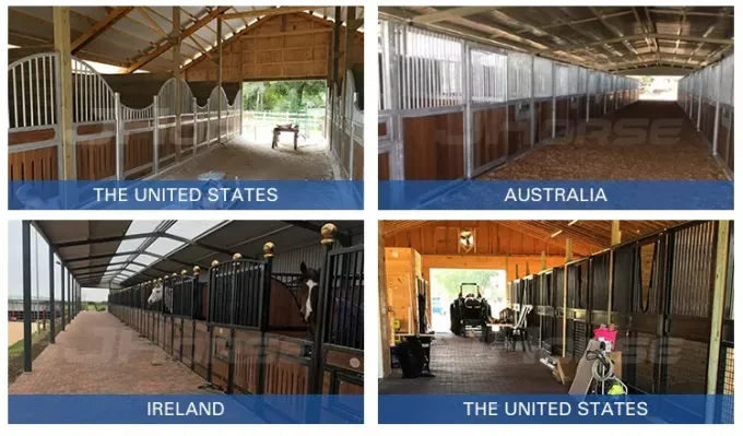 Luxury Internal High Density Prefabricated Horse Stable Stall Panels