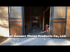 Indoor Shelfter Roof European Horse Stables Bamboo Wood Filling