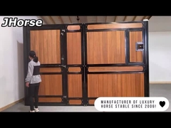 Q235 Steel Bamboo Temporary Horse Stables With Gate Window 2.2m  Height