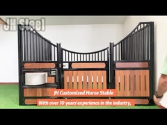 Barn Anthracite Portable Wooden Horse Stable Door 10ft 12ft With Hay Door