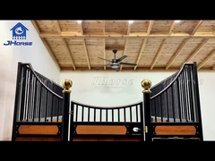 Portable Prefab Horse Barn Safe Horse Stable Metal Horse Stall Front Boxes With Bamboo Woods