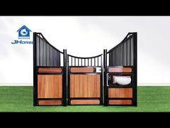 Modular Custom Horse Stalls Steel Q235 Q235B And Wood Materials Weatherproof