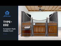 Equestrian Roof Prefabricated Free European Horse Stalls Farm Stables Equipment