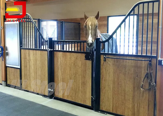 Classic Free Standing Powder Coated Horse Stall Partitions With Swing Door And Dividers