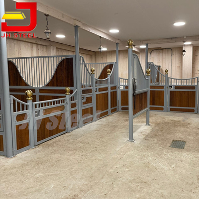 Swing Door Wooden Galvanized Horse Equine Stable Panels 3.5m 3.6m ISO9001