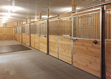 Pre Made Temporary Horse Stall Fronts Solid Welded One Piece Frame