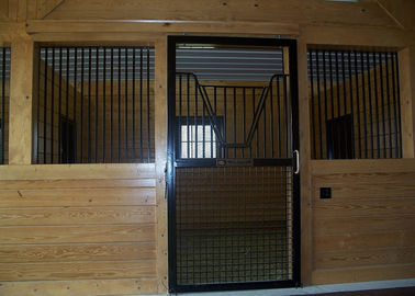 Modular 2 4 Horse Stall Fronts Kits With Latches Feeders Powder Coated Surface
