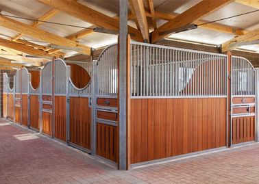 Classic Equine Equipment horse stall front panels with sliding door