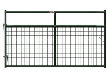 Welded Wire Horse Corral Panels With Farm Gates 14 / 16 Gauge Tube