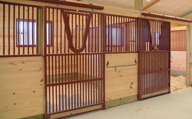 Customised Front Panel Wooden Horse Stable Wood Material Longlife Time