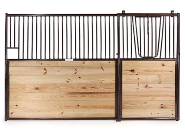 Luxury European Horse Stalls With Sliding Doors Solid / Grilled Divider