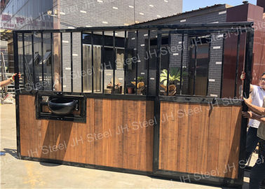 Jinghua customize a sliding bamboo door horse stable stall fronts