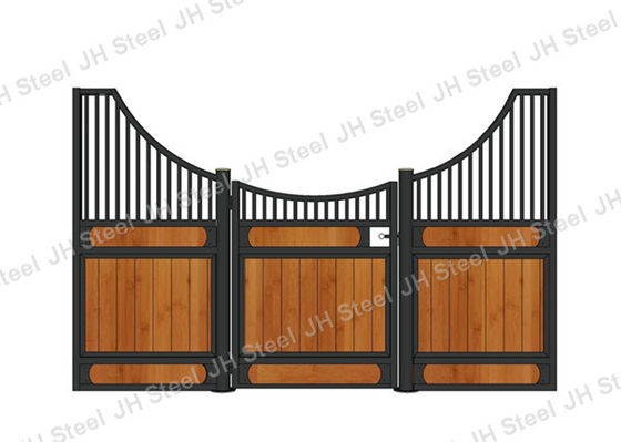 Portable Bamboo Plank Metal Frame Horse Stable Partitions