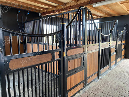 Powder Coated European Horse Stalls 12 Inch Barn Stable Doors