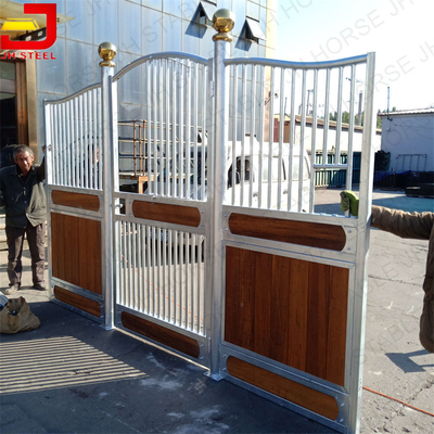 Steel Frame Bamboo Infill Horse Stall Panels Temporary