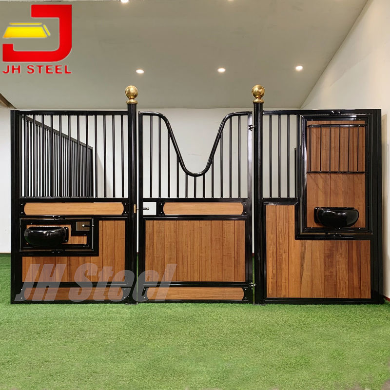 Swing Door Higher Luxury Style European Horse Stalls With Yoke Stable Front