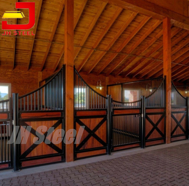 Swing Door Metal Aluminum Portable Horse Stall Panels Powder Coating