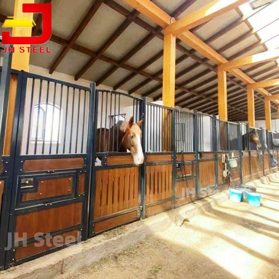 Permanent European Horse Stalls Fronts Door Classic luxury style