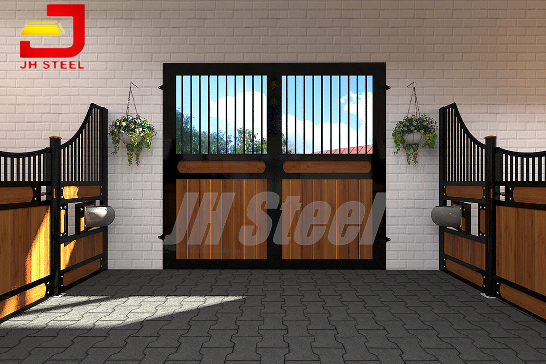 2.4m Box Track Horse Fitting Slide Triple Sliding Horse Barn Door Hardware