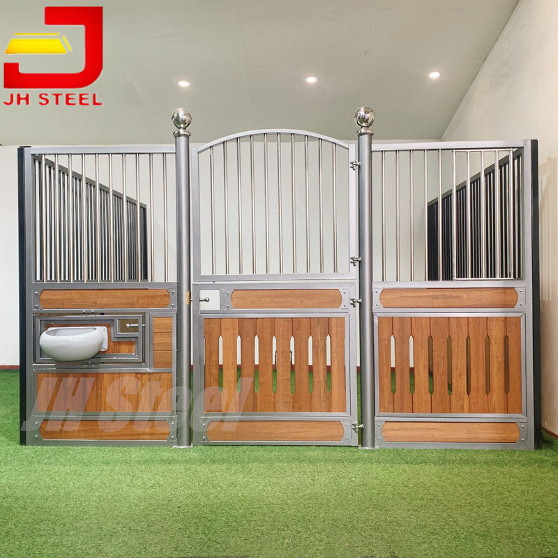 Europe Style Hot Dip Galvanized Metal Frame Horse Stall Fronts With ...