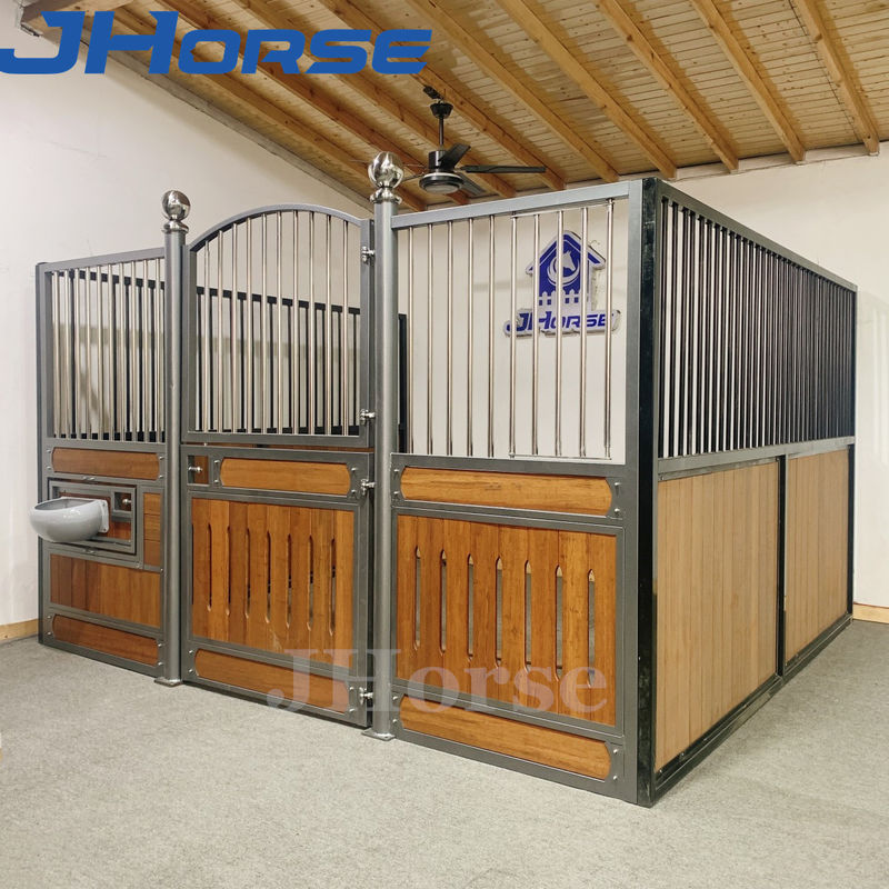 Europe Style Hot Dip Galvanized Metal Frame Horse Stall Fronts With ...