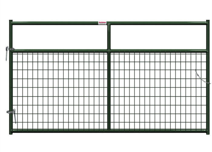 Welded Wire Horse Corral Panels With Farm Gates 14 / 16 Gauge Tube