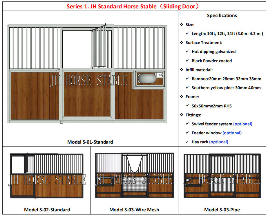 Sliding Door And Swivel Feeder Priefert Horse Stall Front Custom Size