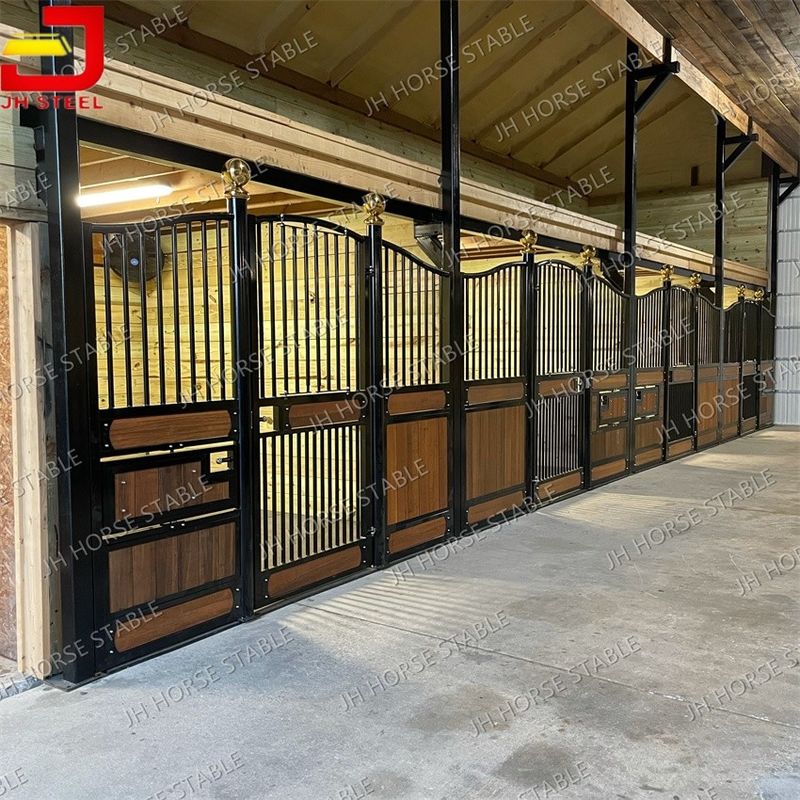 Europe Style Priefert Stall Fronts Customized Size Infill Bamboo