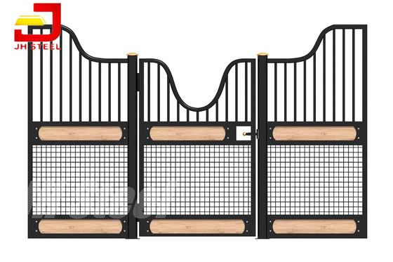 Heavy Duty Frame Customized Sizes Smooth Surface Horse Stall Front