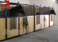 Prefabricated Powder Coated 2 Horse Stable Partitions With Bamboo Horse Boarding