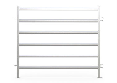 Temporary Square Galvanized Cattle Panels , Steel Yard Panels With Gates