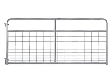 Power Coating Steel Farm Gates 3.0mm - 5.0mm Wire Diameter 25NB Pipe Frame