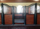 Portable Black Powder Coated Steel Horse Stables 3.6m 3.8m 4.0m