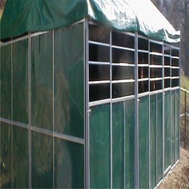 PVC Canvas Horse Stable Box / Galvanized Horse Fence With Steel Frame
