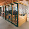 Modular Horse Stall Kit Side Vented Horse Stable Box With Longlife Sliding Door