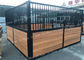 Design Prefab Steel Horse Stall Panels Middle Walls Infill Bamboo Wood