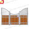 Portable Bamboo Board Horse Stable Box / Metal Horse Fence With Sliding Door