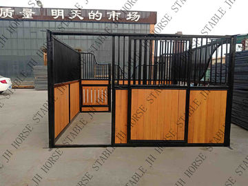 Powder Coating Indoor 28mm Bamboo Pine Wooden Horse Stalls