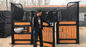 Bamboo Black Powder Coating Horse Stable Partitions