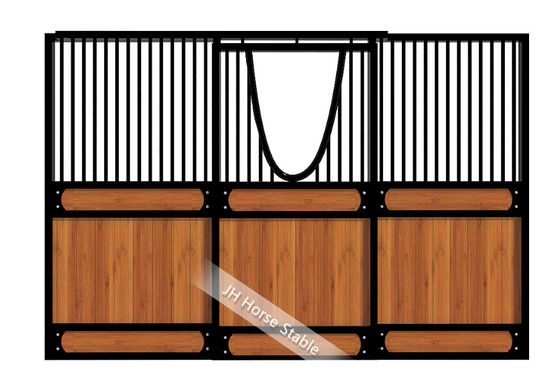 Infilled Bamboo Sliding Door Prefabricated European Stalls